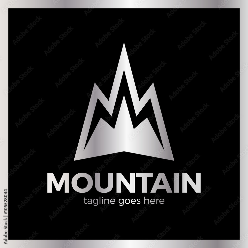 Fototapeta premium Mountain Arrow Logotype
