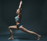 Young woman do yoga
