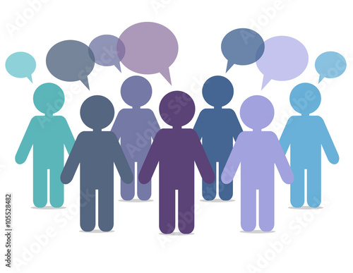 Communication illustration. Isolated on white background