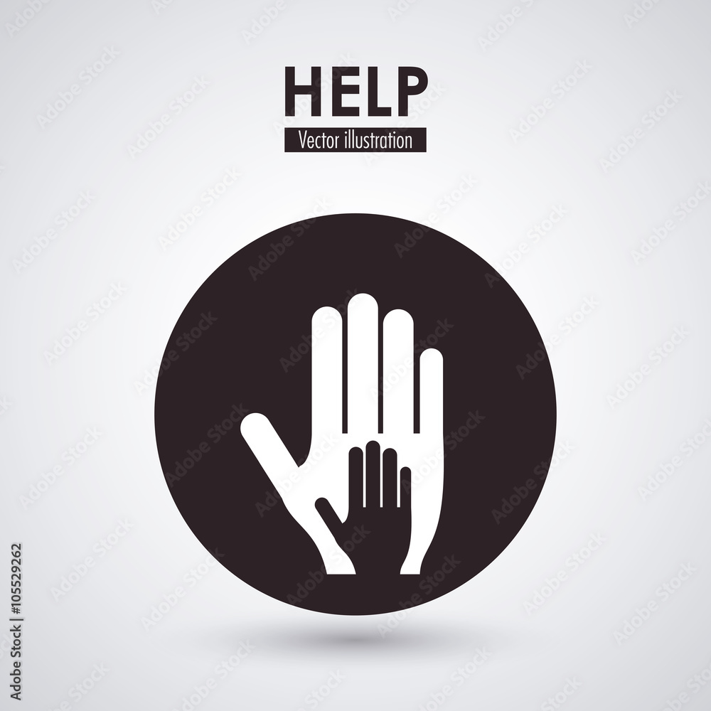 Obraz premium Help icon design 