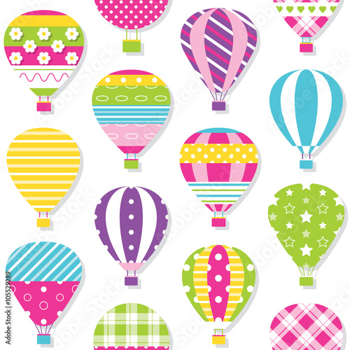 hot air balloons pattern