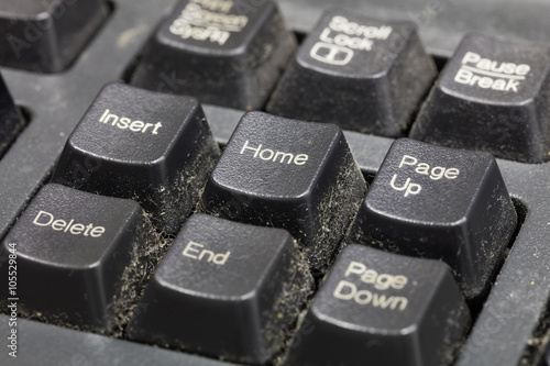 Billede på lærred Dirty keyboard