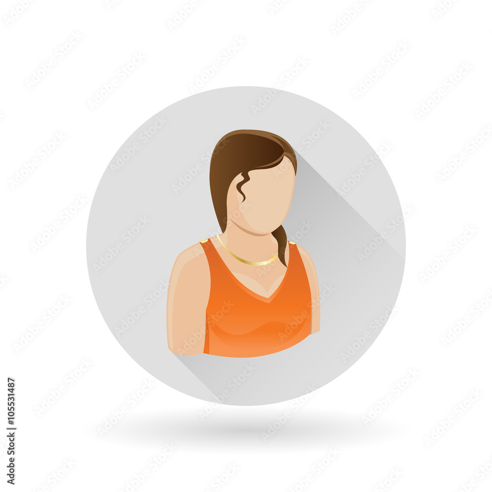 Beautiful Female Icon Lady Symbol Woman Sign Female Profile Icon On 