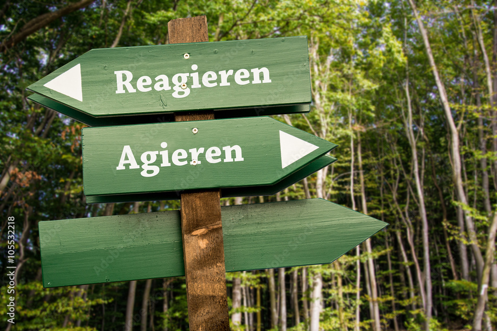 Schild 99 - Agieren