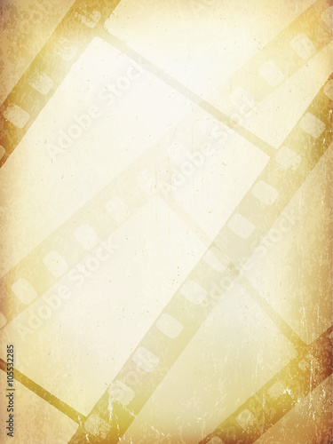 Old Filmstrip Abstract Background. Vector Template