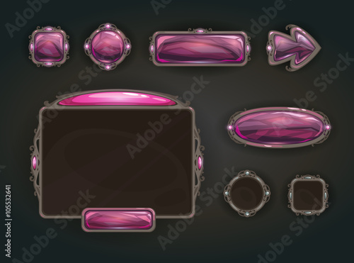 Cool game user interface vector assets
