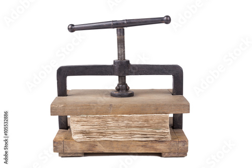 Vintage paper press