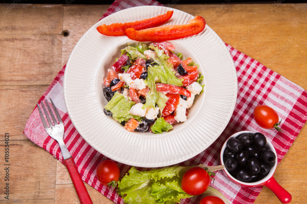 salad from feta cheese salad from feta cheese