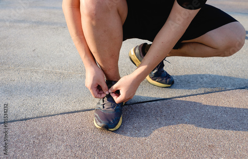 one fat man start running for healthy