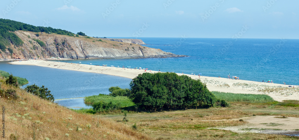 Summer coast landscape (Bulgaria, Sinemorets).