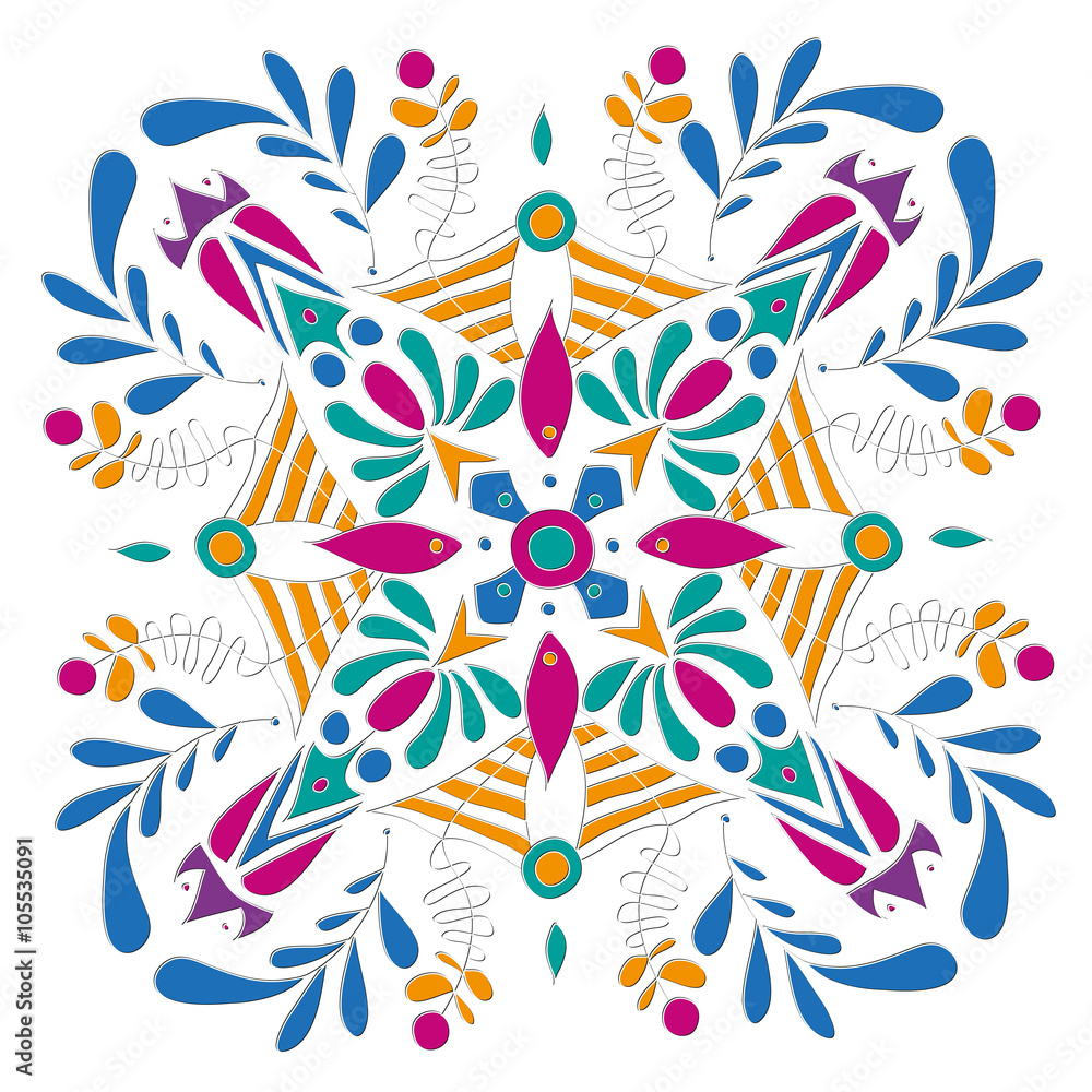 Decorative floral pattern