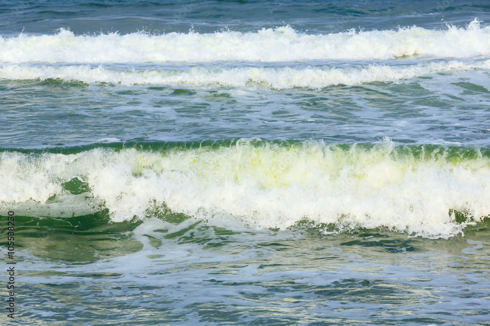 Sea surf waves.