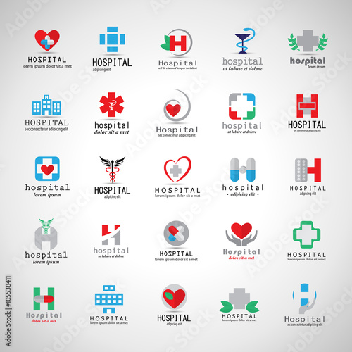 Hospital And Medical Icons Set-Isolated On Background-Vector Illustration,Graphic Design.For Web,Websites,Print,App,Presentation Templates,Mobile Applications And Promotional Material,Collection