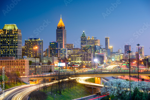 Atlanta, Georgia, USA downtown skyline. photo