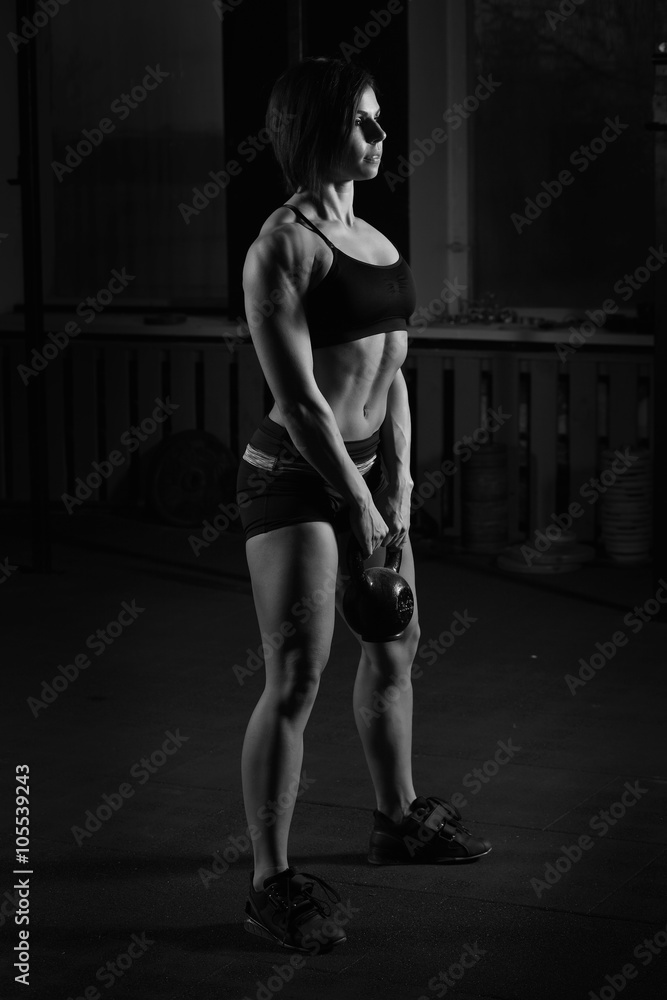 Fototapeta premium exercise woman workout at gym