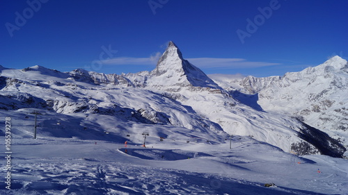 Matterhorn vom Gornergrat im Winter © Jannik Schneider