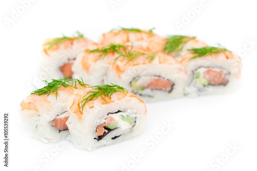 A roll of sushi