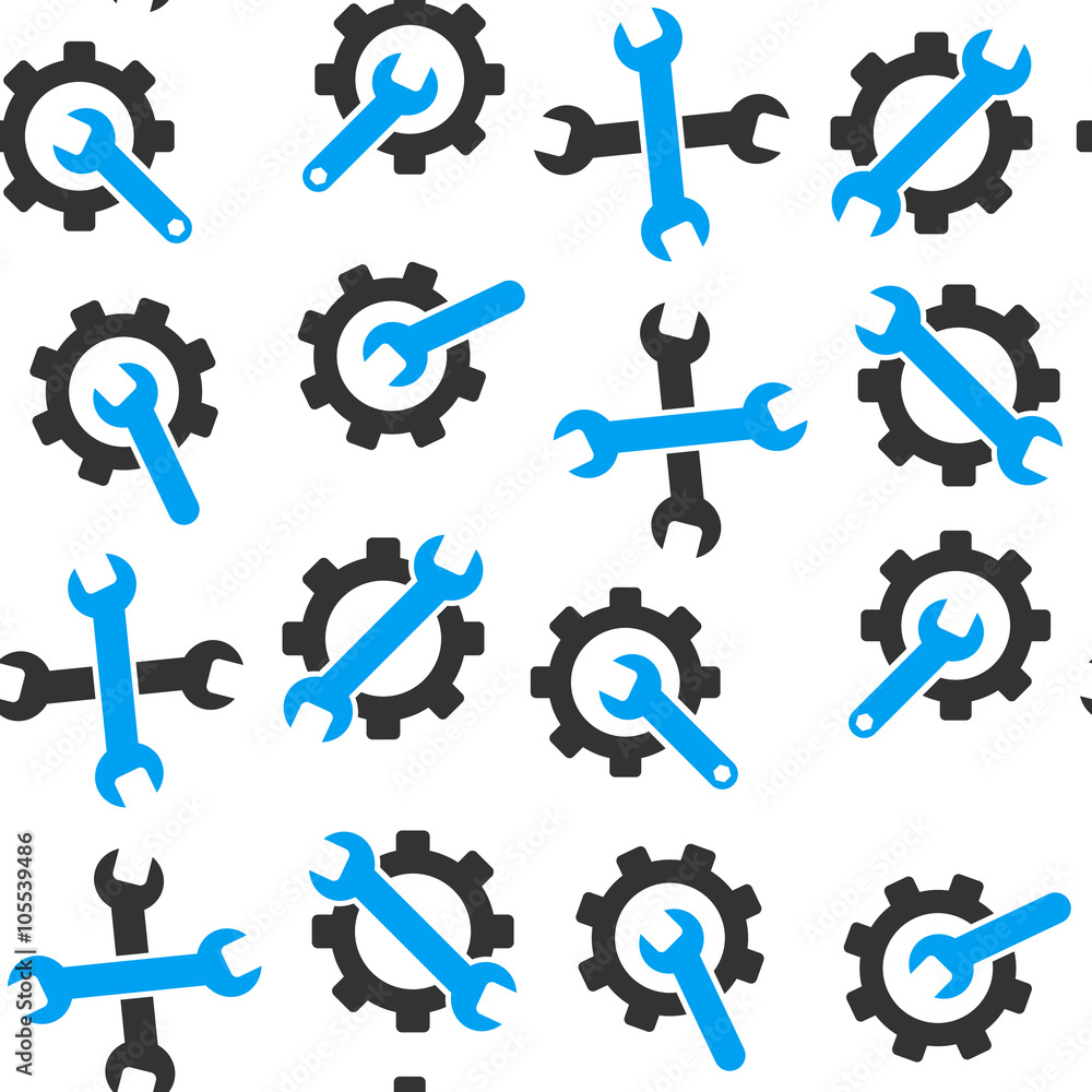 Tools vector repeatable pattern. Style is flat tools symbols on a white background. Tools vector repeatable pattern. Style is flat tools symbols on a white background.