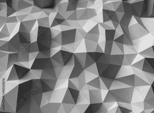 Fototapeta Naklejka Na Ścianę i Meble -  abstrakte Polygon Textur grau