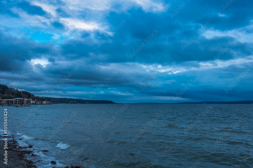 Fototapeta premium Storm Over The Puget Sound