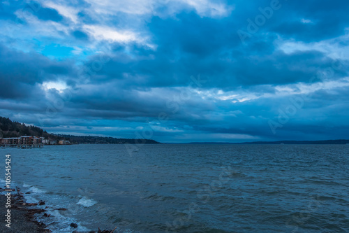 Fototapeta Naklejka Na Ścianę i Meble -  Storm Over The Puget Sound