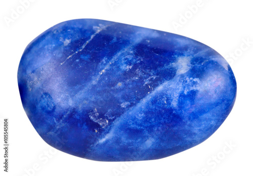 lapis lazuli ( lazurite) mineral gemstone isolated
