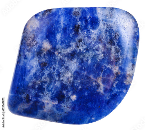 Sodalite mineral gemstone isolated