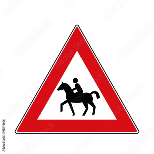 Verkehrsschild Reiter 