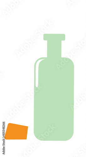 leere Flasche Vektor