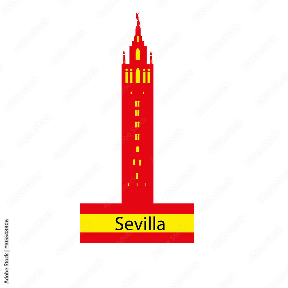 icon Giralda in Seville Spain