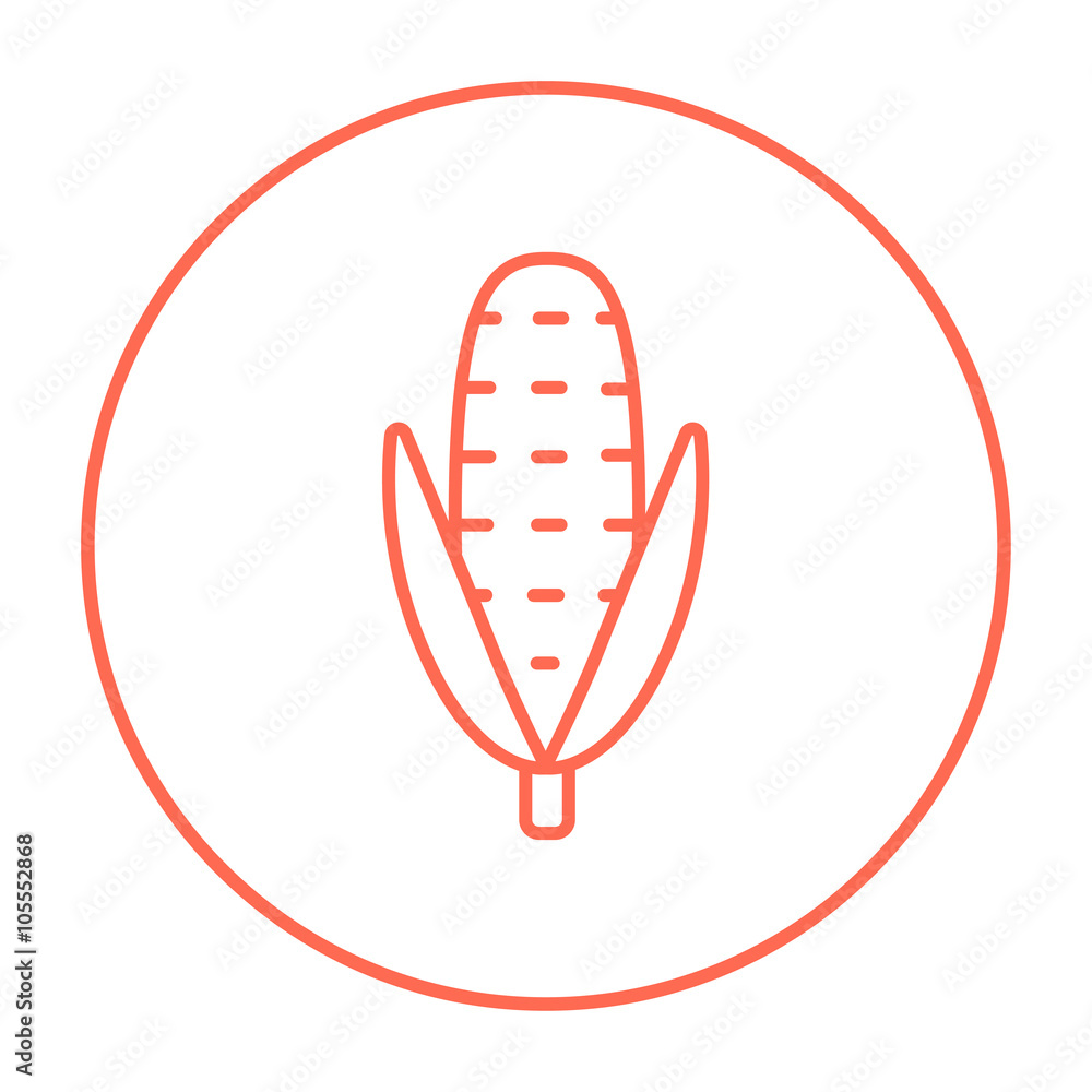 Corn line icon. Corn line icon.