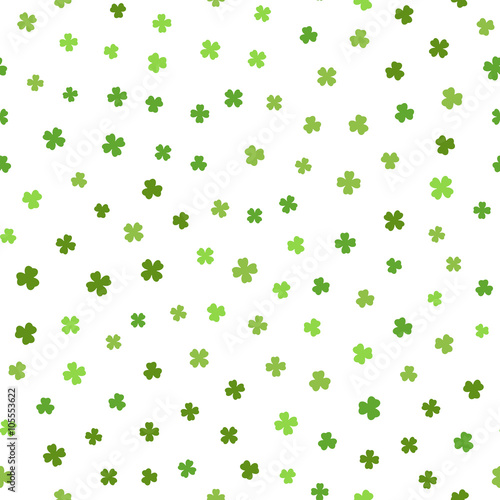 Green seamless pattern for St. Patricks day.