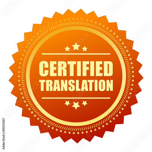 Certified translation gold seal