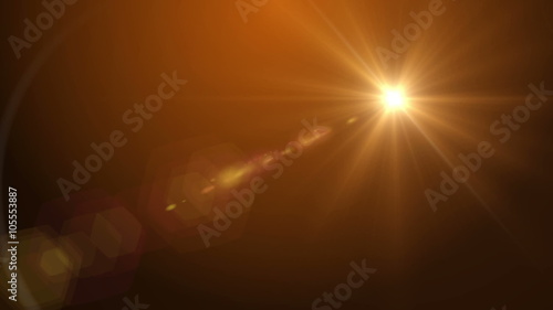 Lens flare effect