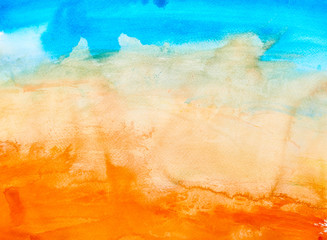 watrecolor painting on paper background