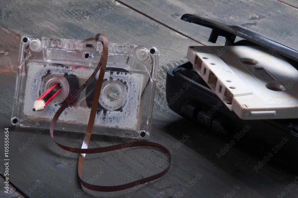 old cassettes - obrazy, fototapety, plakaty 