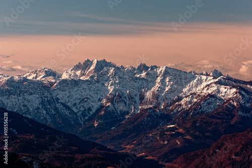 Salzkammergut panorama from Hoellengebirge, Austria