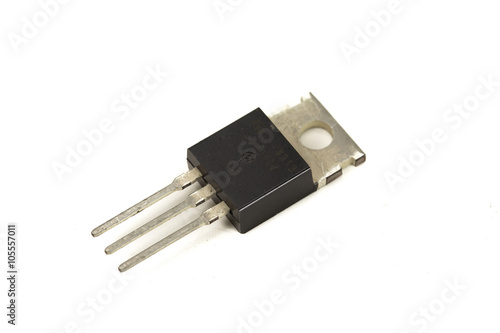 power transistors on a white background photo