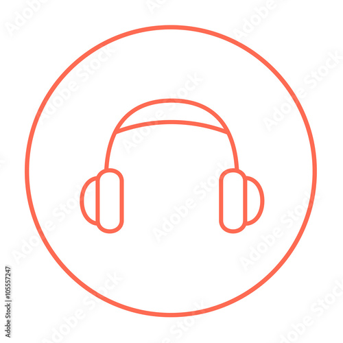 Headphone line icon.