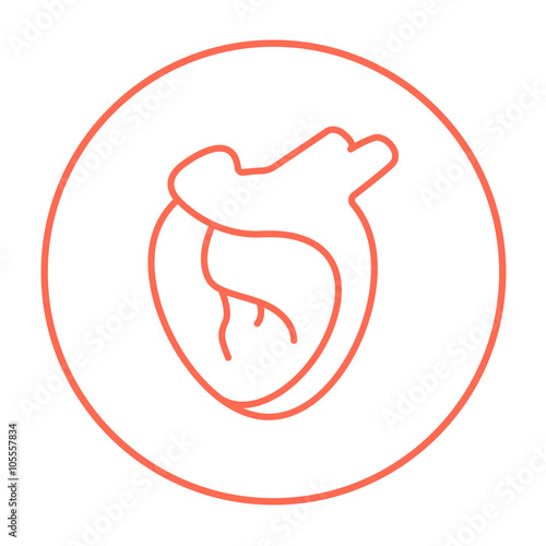 Heart line icon.