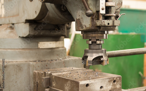 industrial metal machining cutting process of blank detail by mi