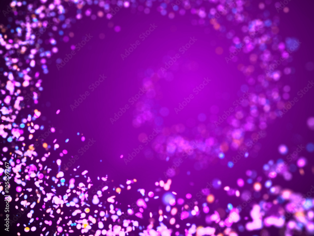 soft glitter spiral in shades of purple, pink, blue, red and orange in front of a purple background soft glitter spiral in shades of purple, pink, blue, red and orange in front of a purple background