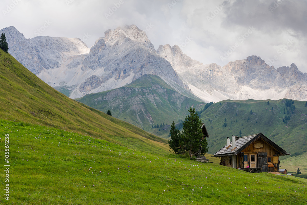 Fuciade Valley in the Dolomites