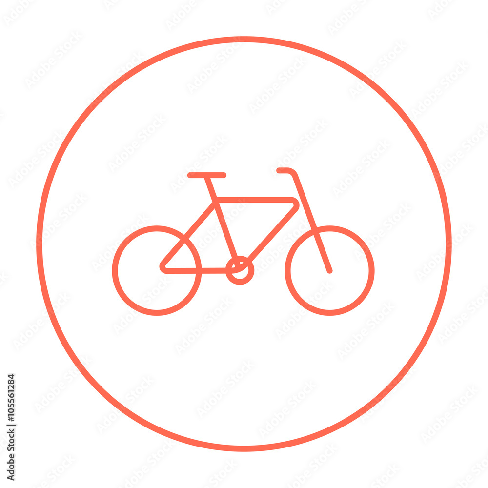 Bicycle line icon. Bicycle line icon.