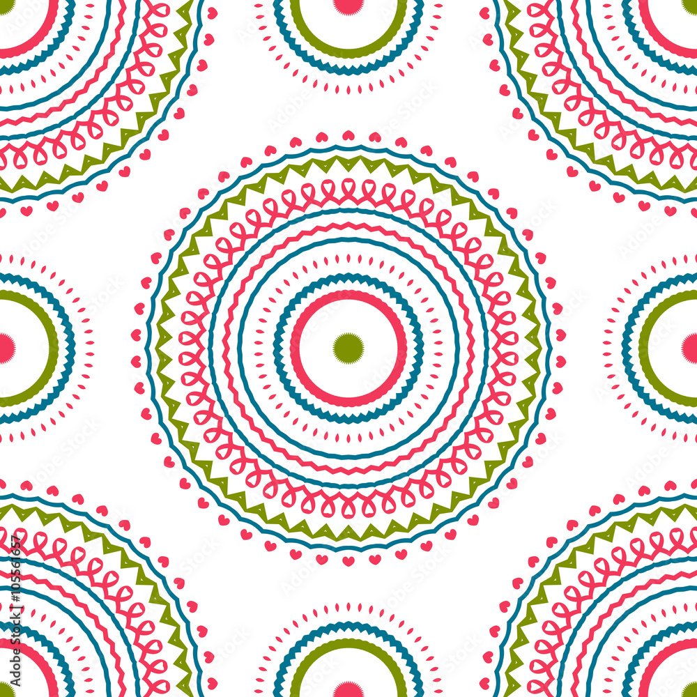 Fototapeta premium Vintage universal different seamless eastern patterns (tiling). Endless texture can be used for wallpaper, pattern fill, web page background, surface textures clothes. Retro geometric ornament.