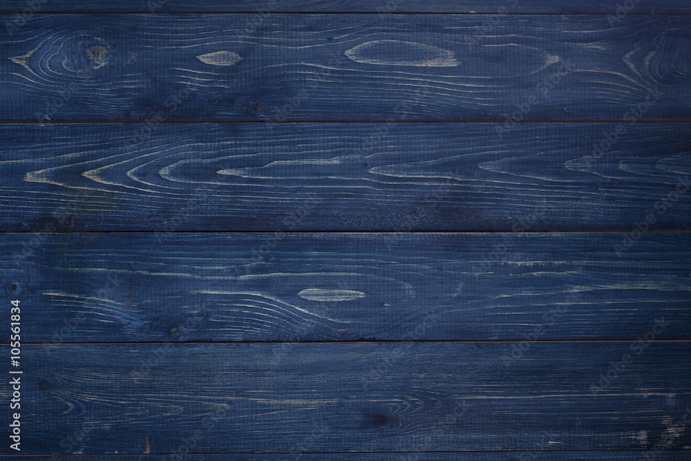 Obraz premium Синяя деревянная текстура