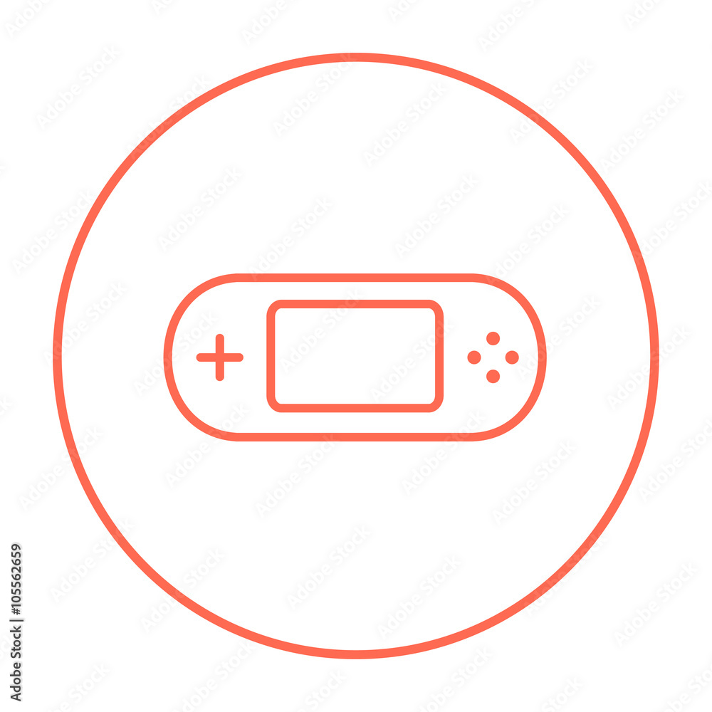 Game console gadget line icon Game console gadget line icon