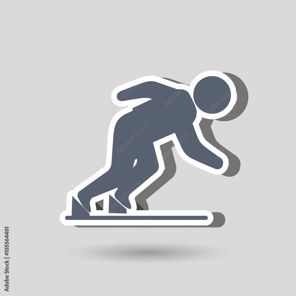 Fototapeta premium runner avatar design 