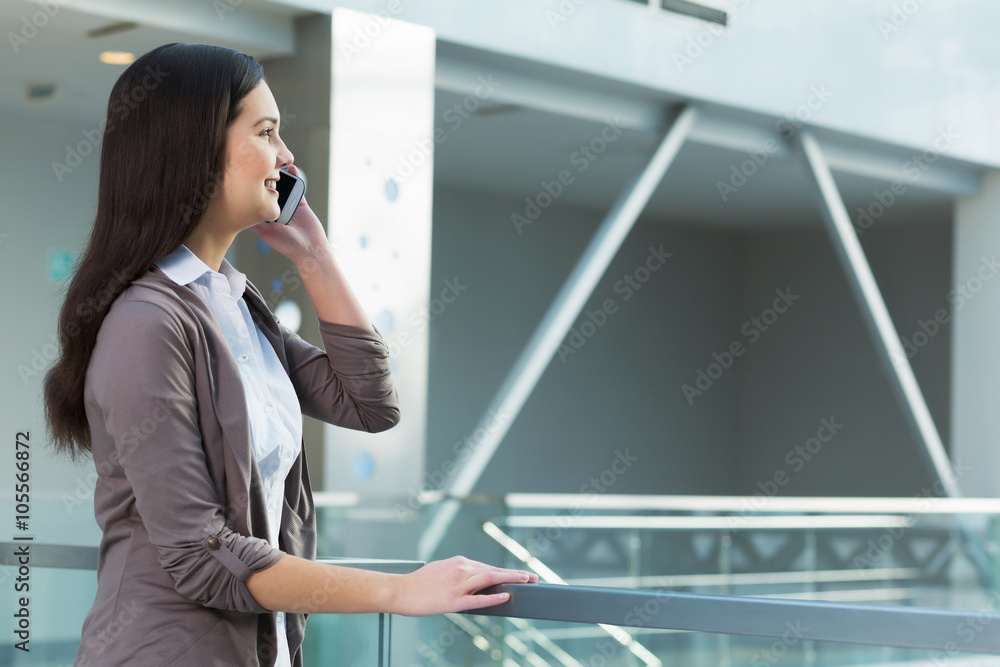 Attractive woman in office building Attractive woman in office building