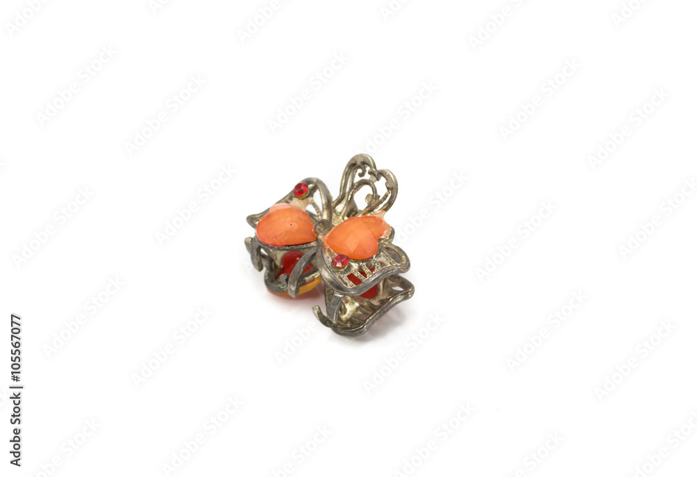 Hairpin on white background